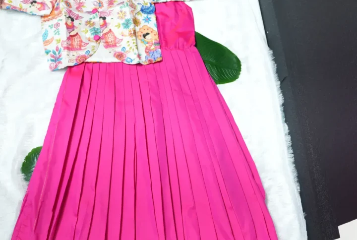 Hot Pink Diva Princess Dress – Trendy Kids Party Wear for Girls